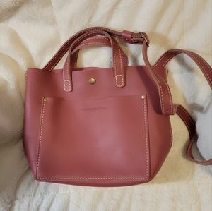 Portland Leather Goods Guava Mini Crossbody Tote